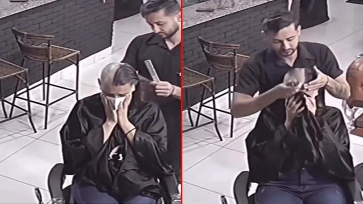 Xərçəng olan qadın ağlayaraq saçlarını qırxdırdı – Bərbərin bu hərəkəti hər kəsi kövrəltdi - VİDEO