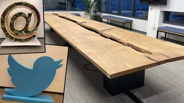 Twitter ofisindəki əşyalar satılıb