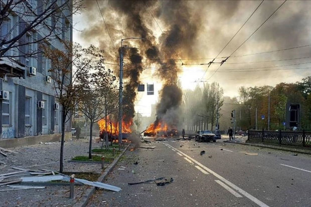 Kiyev raket atəşinə tutulub: Ölən və yaralananlar var