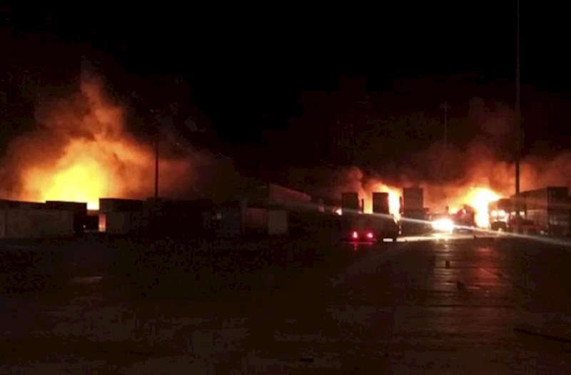 İsrailin döyüş təyyarələri SEPAH-ın avtomobil karvanını bombalayıb — VİDEO