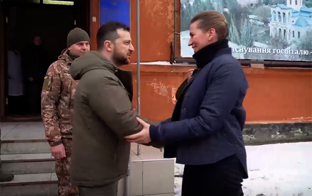 Zelenski Nikolayevə getdi - Foto