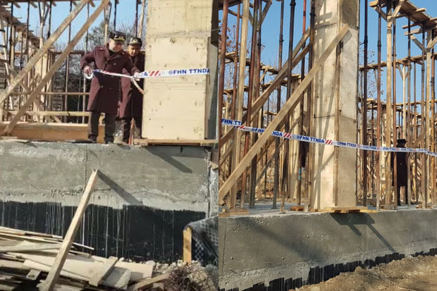 Gəncədə aparılan qanunsuz tikintinin qarşısı alındı - FOTO/VİDEO