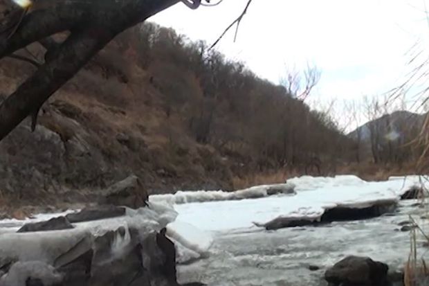 Kəlbəcərdəki möhtəşəm İstisudan ən son görüntülər - VİDEO