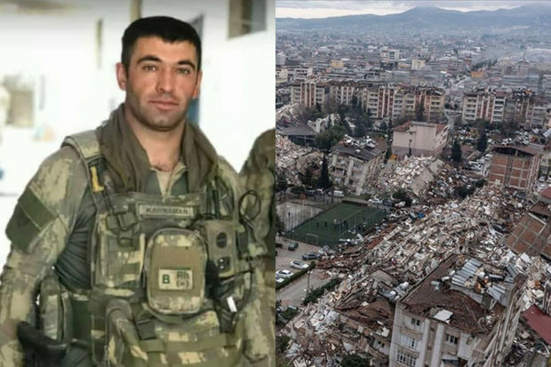 Suriyada xidmət aparan türkiyəli hərbçi zəlzələnin qurbanı olub - FOTO