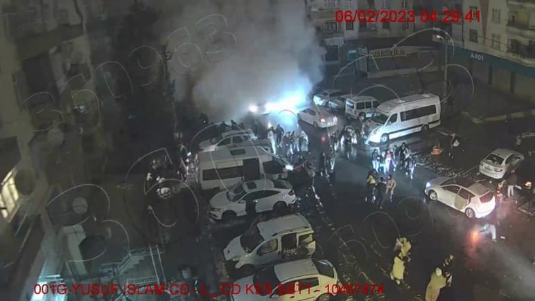 Türkiyədəki zəlzələdə dəhşətli görüntülər ortaya çıxdı - 12 dəqiqə sonra... - VİDEO