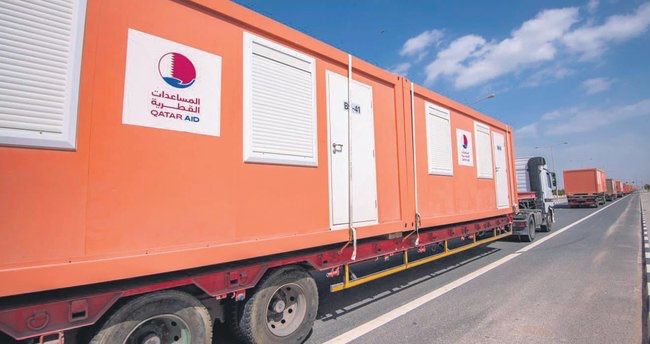 Qətərdən 10 min mobil ev yola düşüb