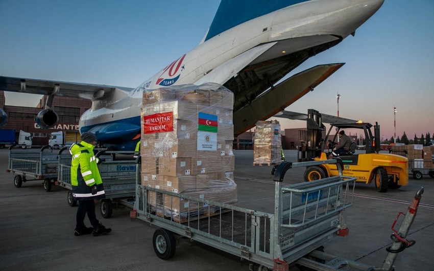 Azərbaycanın Türkiyəyə göndərdiyi yardımların həcmi açıqlanıb
