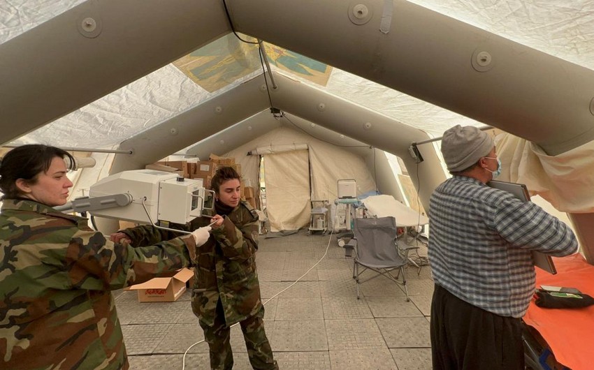 FHN-in Türkiyədə fəaliyyət göstərən mobil səhra hospitallarında 512 nəfərə tibbi xidmət göstərilib