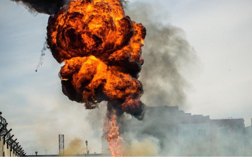 Krımda hərbi hissədə partlayış olub