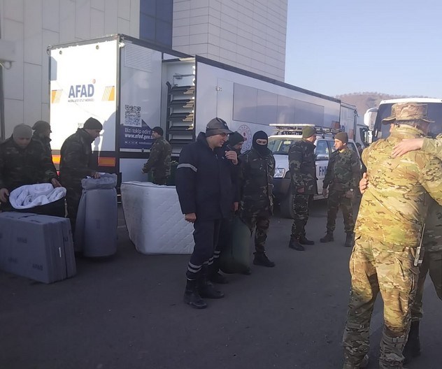 Azərbaycanın xilasedicilərinin bir qrupu Kahramanmaraşdan Hataya yola düşüb