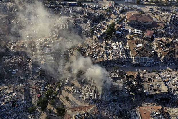 Hatayda zəlzələnin vurduğu ziyan “Bayraktar”la görüntüləndi - VİDEO