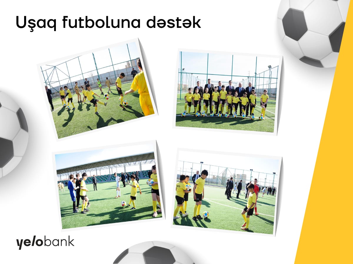 Yelo Bank-dan uşaq futboluna növbəti dəstək