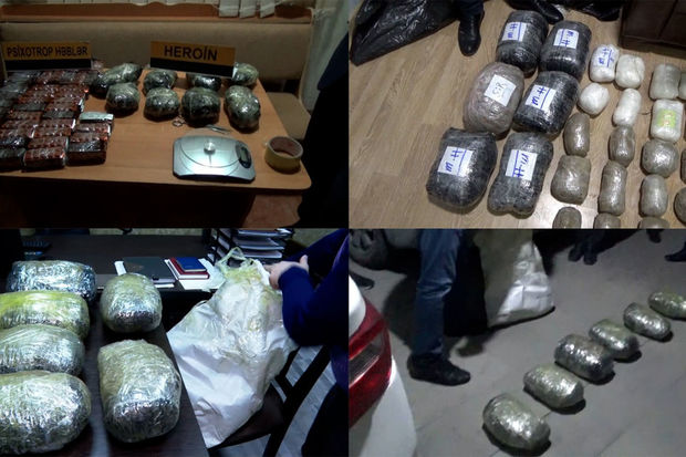 Narkoşəbəkələrin 38 üzvü saxlanılıb, 174 kq narkotik dövriyyədən çıxarılıb - FOTO/VİDEO