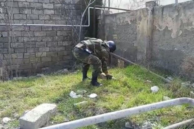 Bakıda tank mərmisi tapıldı - FOTO/VİDEO