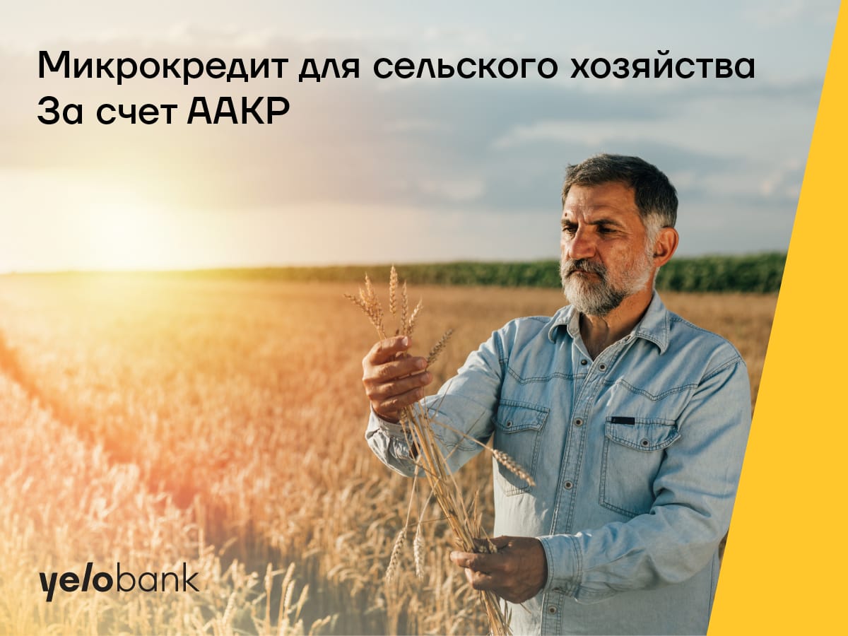 Кредит на развитие сельского хозяйства от Yelo Bank
