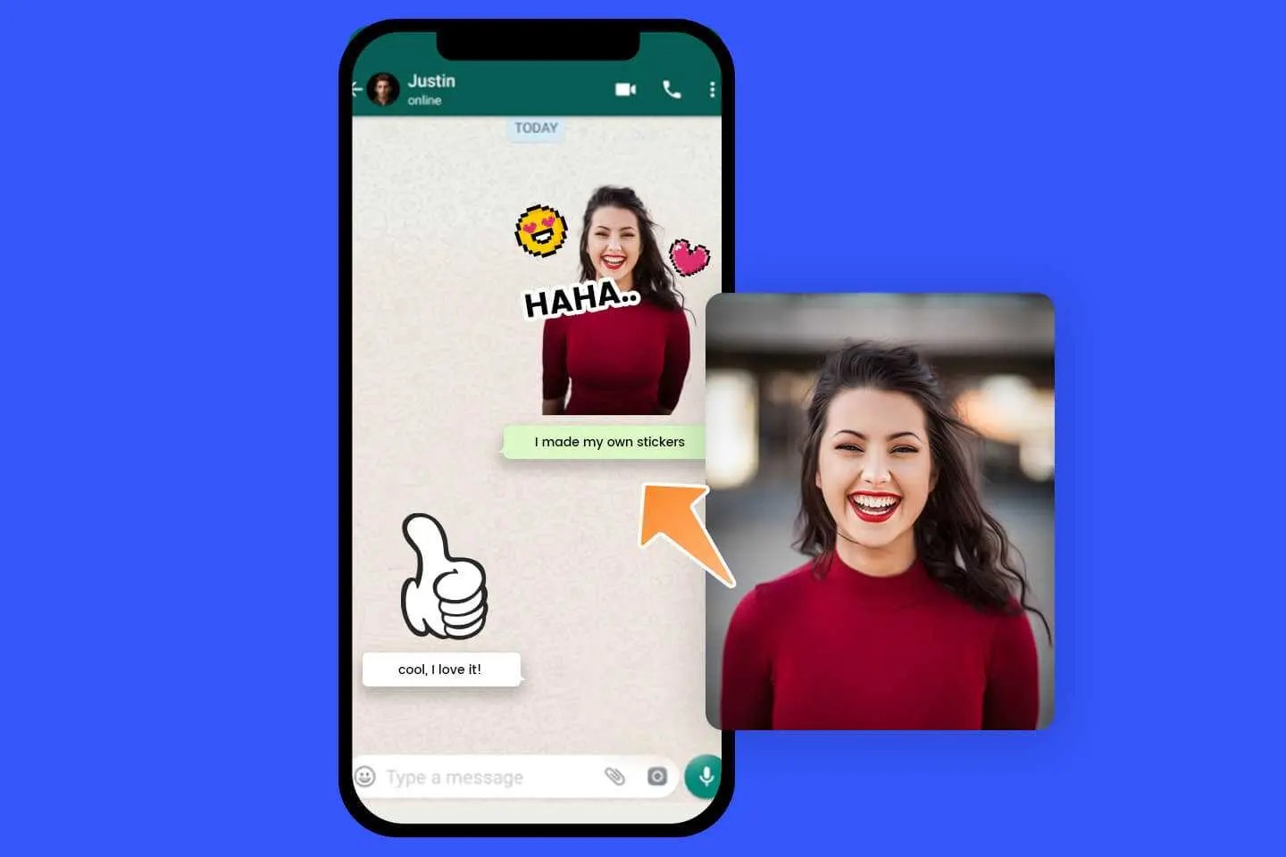 “WhatsApp”da yenilik – Şəkilləri birbaşa “stiker”ə çevirmək olacaq