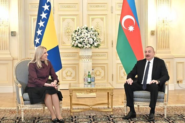 İlham Əliyev Bosniya və Herseqovinanın Rəyasət Heyətinin Sədri ilə görüşüb - YENİLƏNİB + FOTO