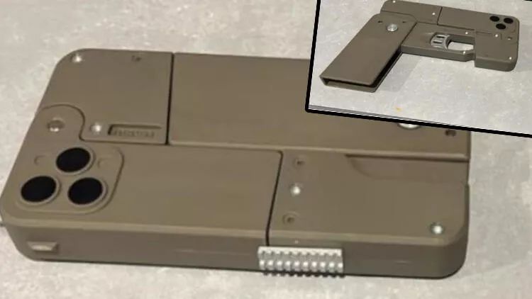 Polis əməliyyat zamanı iPhone şəklində tapança ələ keçirib