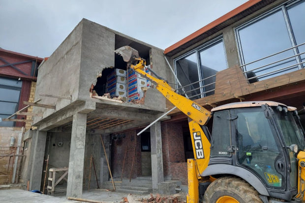 Fövqəladə Hallar Nazirliyi qanunsuz tikintilərin qarşısını alıb - FOTO/VİDEO