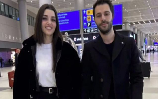 Hande Erçel yeni sevgilisi ilə görüntüləndi - Video