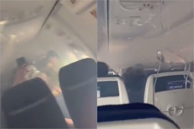 ABŞ-də təyyarənin mühərrikinə girən quş sərnişinlərə həyəcan yaşatdı - VİDEO