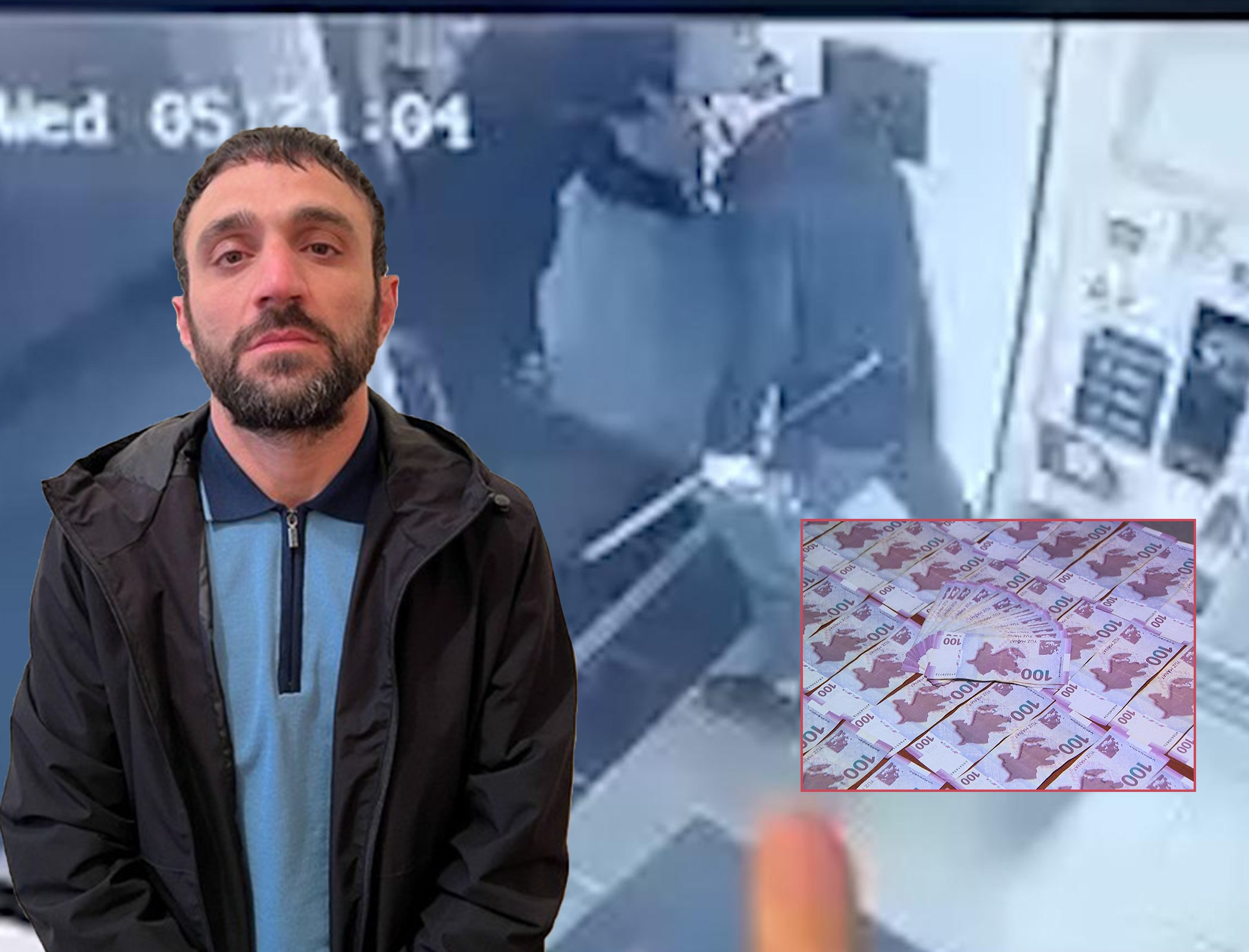 Ödəmə terminalından 29 min manatı belə oğurladı - ANBAAN VİDEO