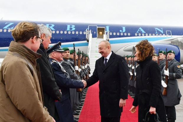 Azərbaycan Prezidenti İlham Əliyev Almaniyada işgüzar səfərdədir - FOTO