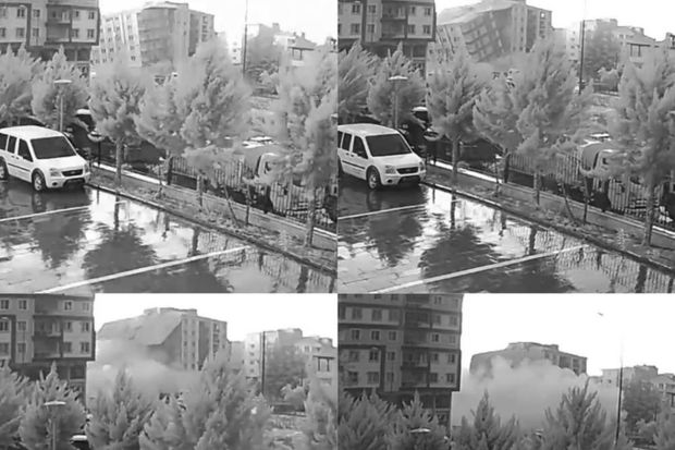 Türkiyədə zəlzələnin vahimə doğuran yeni görüntüləri ortaya çıxdı - VİDEO