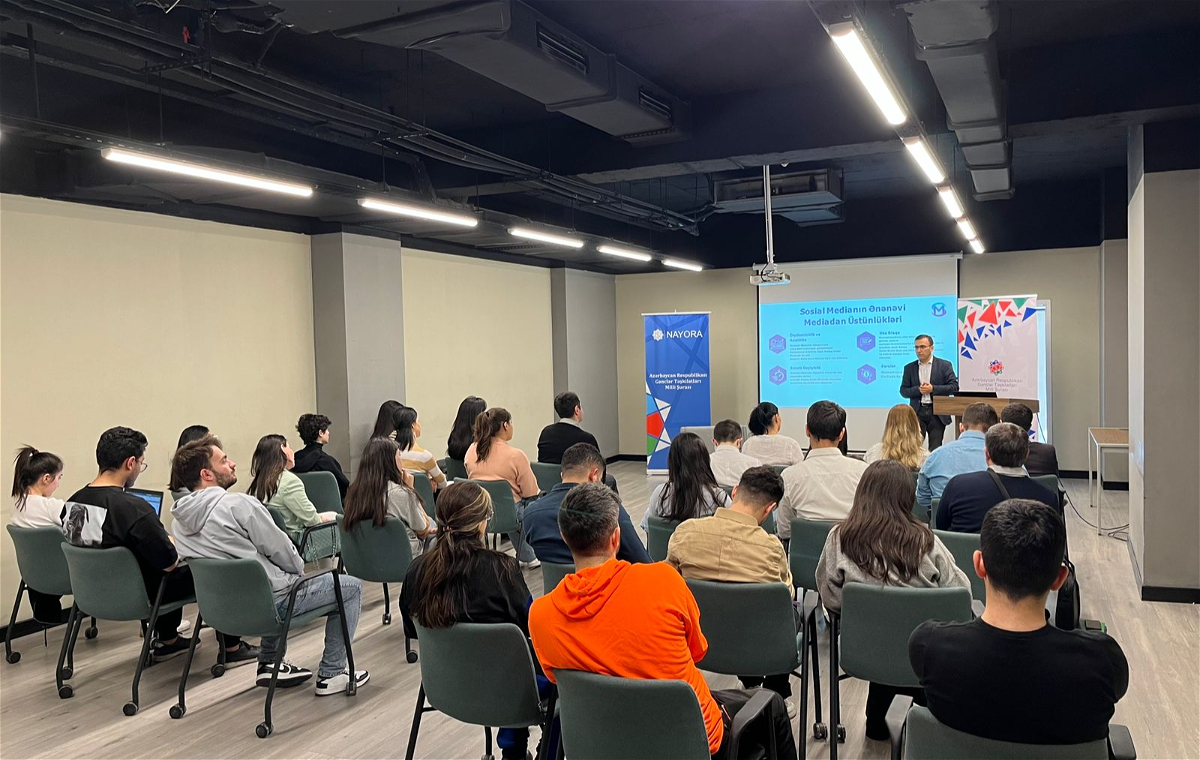 Gənclər təşkilatlarının pr menecerləri üçün növbəti təlim keçirilib