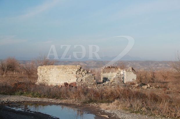 Ermənilərin viran qoyduğu Zəngilanın Sarıl kəndi - FOTO