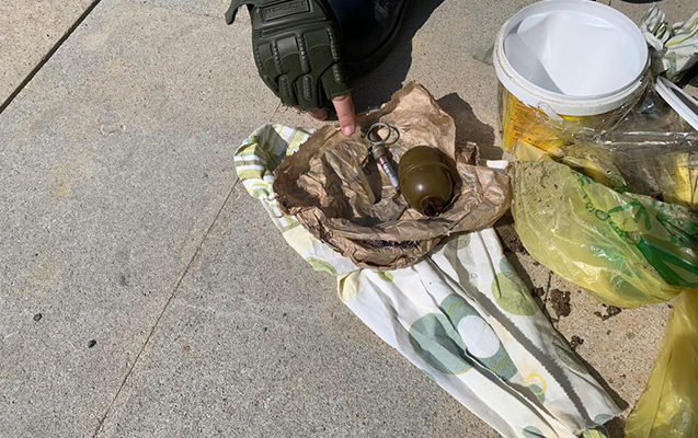 Xəzər rayonunda hərbi sursat aşkar edildi