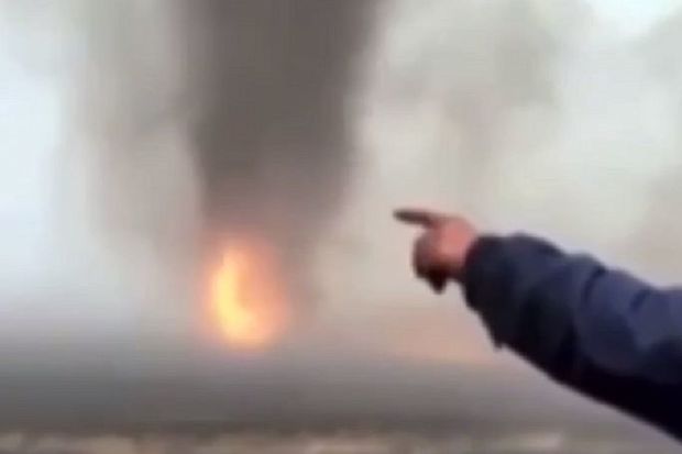 Rusiyada odlu tornado qeydə alındı - VİDEO