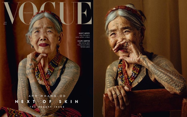 106 yaşlı qəbilə başçısı “Vogue”da - Fotolar