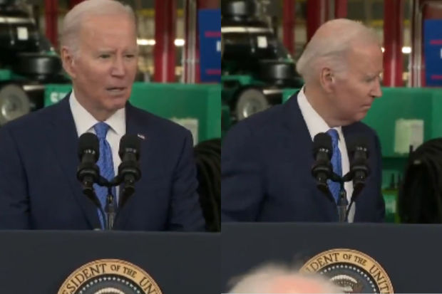 Baydenin çıxışı zamanı şəhər meri “yoxa çıxdı” - VİDEO