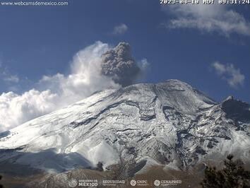 Popocatepetl vulkanında 24 saat ərzində 12 püskürmə baş verib