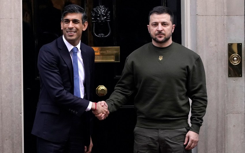Zelenski və Sunak Rusiyaya qarşı mübarizəni müzakirə edib