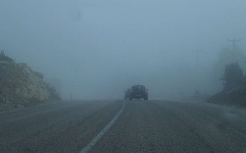 DYP dumanlı hava ilə bağlı sürücülərə xəbərdarlıq edib