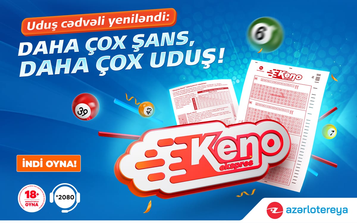 “Ekspress Keno” həvəskarlarına şad xəbər