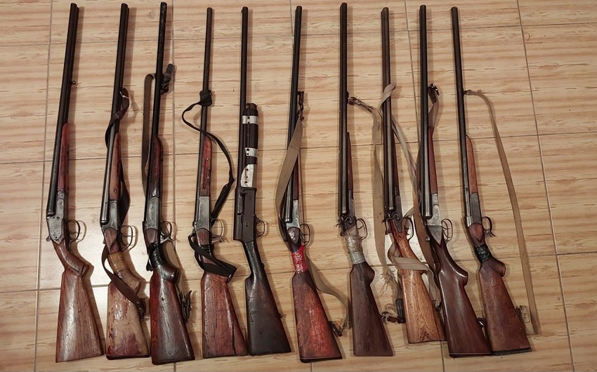 Lənkəran sakinlərindən qanunsuz saxlanılan odlu silahlar aşkarlanıb