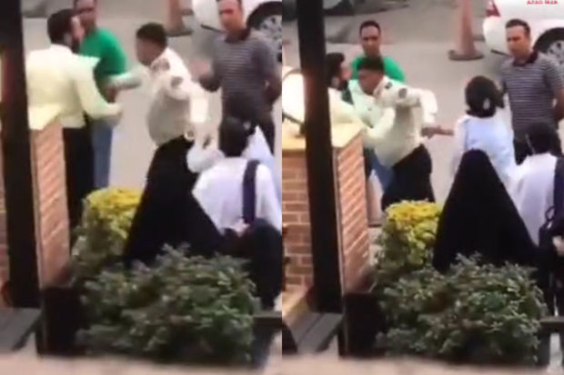 Molla rejimi hicaba görə gənc qızı zorakılıqla həbs etdi - VİDEO