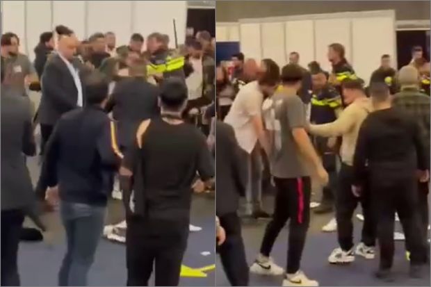 Amsterdamda terrorçular türklərə hücum ediblər - VİDEO