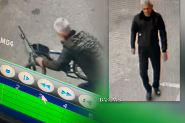 Bakıda kuryerin velosipedi oğurlandı - ANBAAN VİDEO