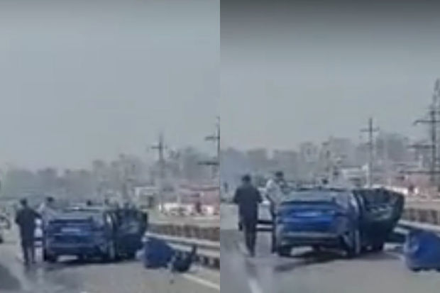 Masazır körpüsündə qəza - VİDEO