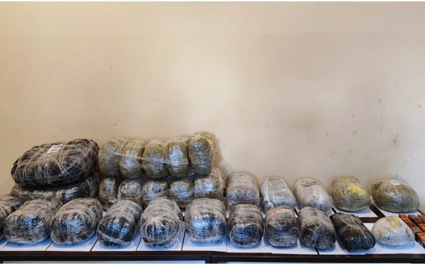 İrandan Azərbaycana 40 kq-a yaxın narkotik keçirilməsinin qarşısı alınıb