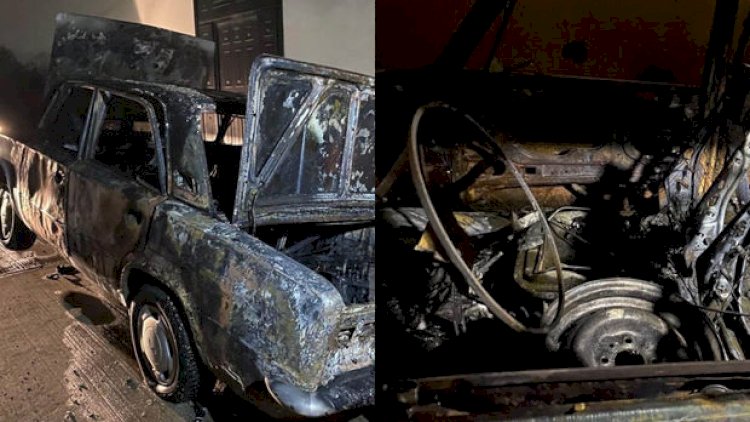 Bakıda sərxoş şəxs avtomobili yandırıb, ağır yanıq xəsarətləri alıb (FOTO/VİDEO)