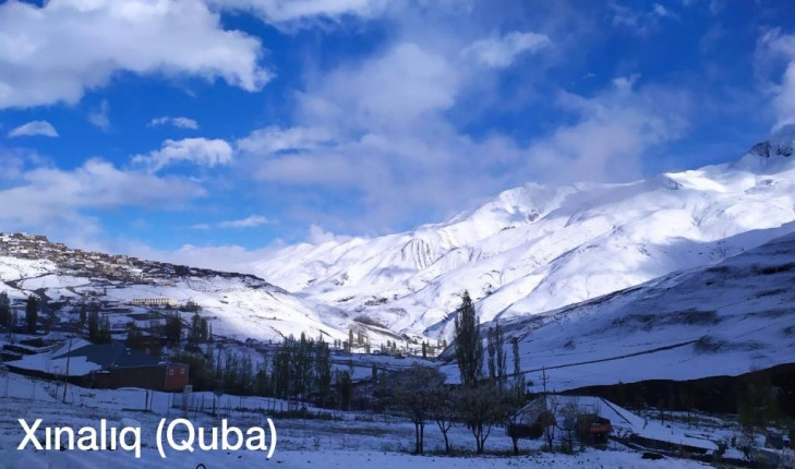 Şahdağda 7, Xınalıqda 3 sm qar yağıb - FAKTİKİ HAVA