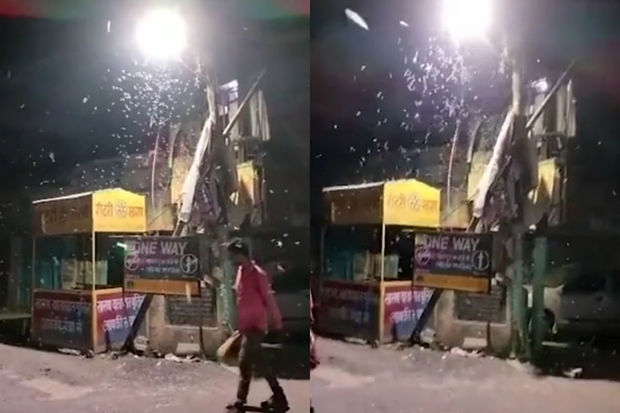 Hindistanda “qurd yağışı” - VİDEO