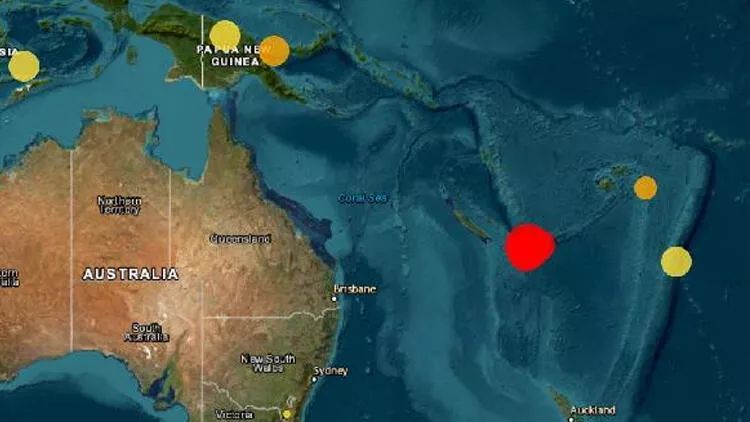 Sakit okeanda 7,7 bal gücündə zəlzələ baş verib
