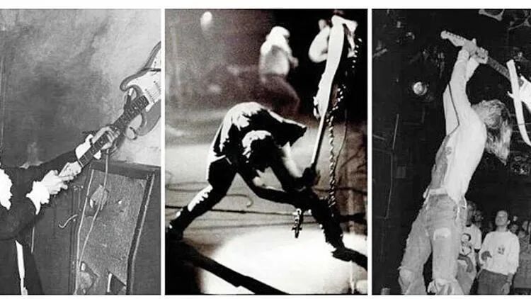 Kurt Cobainin səhnədə sındırdığı gitara hərracda 595 min dollara satılıb