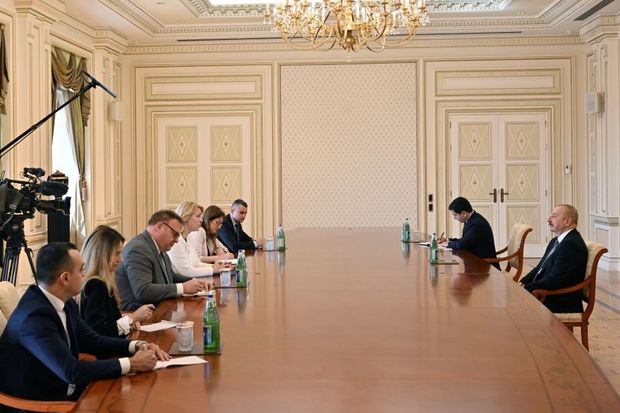 İlham Əliyev Monteneqro parlamentinin sədrini qəbul edib - YENİLƏNİB